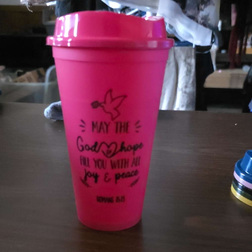 Pink Inspirational Tumbler